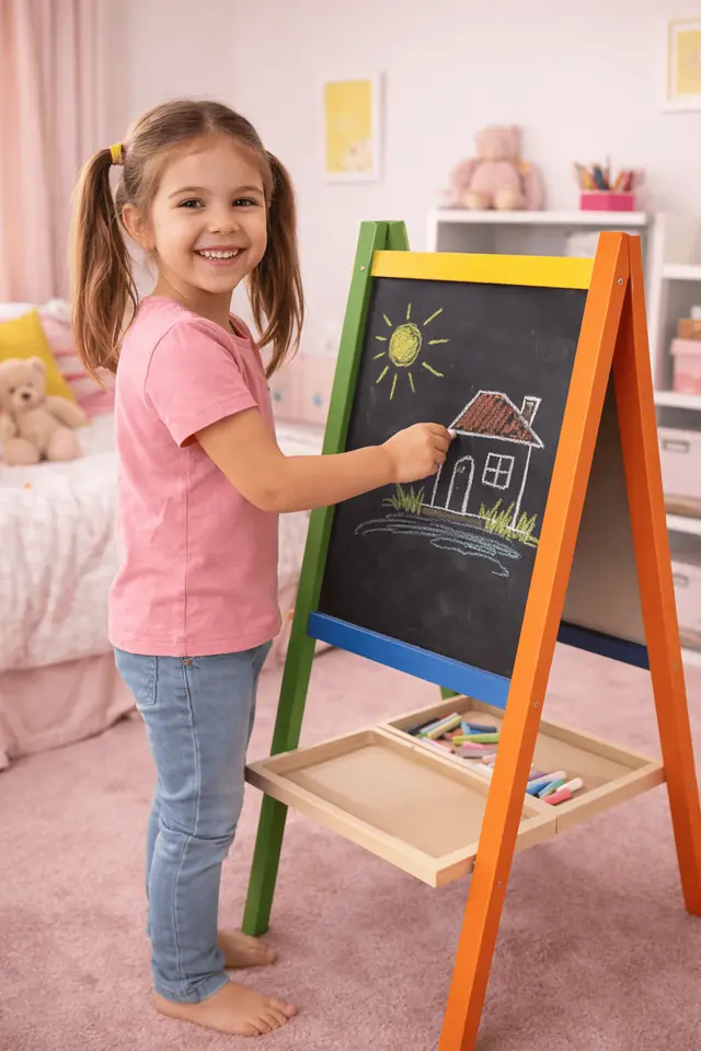 Pizarra magnetica doble cara