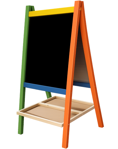 pizarra caballete blanca y tiza magnetica