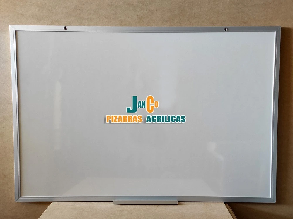 Pizarra Acrílica blanca de 120x80 cm con marco de Aluminio | pizarra blanca