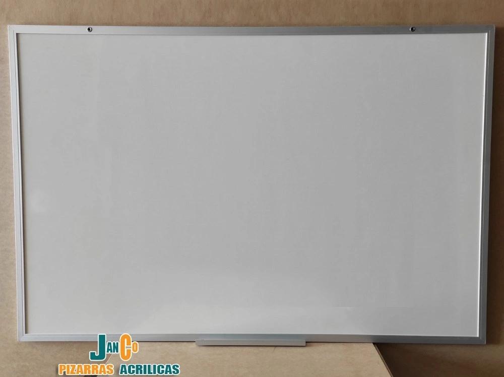 Pizarra Acrilica blanca de 150x100 cm con marco de Aluminio | pizarra blanca