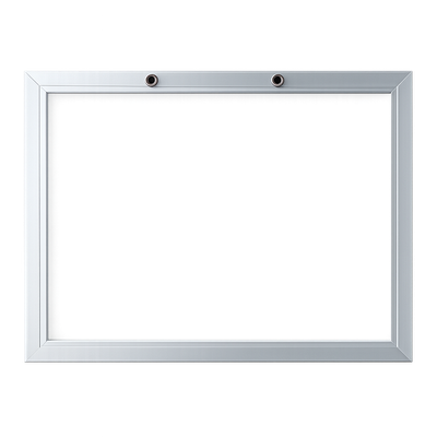 Pizarra acrílica 30x40 cm con marco de aluminio | pizarra blanca