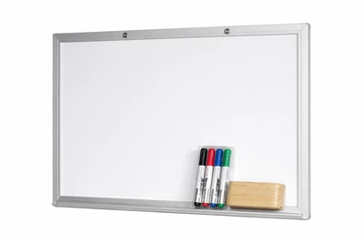 Pizarra Acrílica blanca de 70x50 cm con marco de Aluminio | pizarra blanca