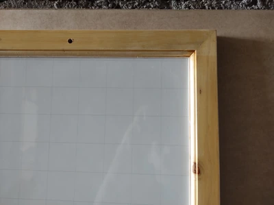 Pizarra de 150x100 acrilica con marco de madera | pizarra blanca con marco de madera